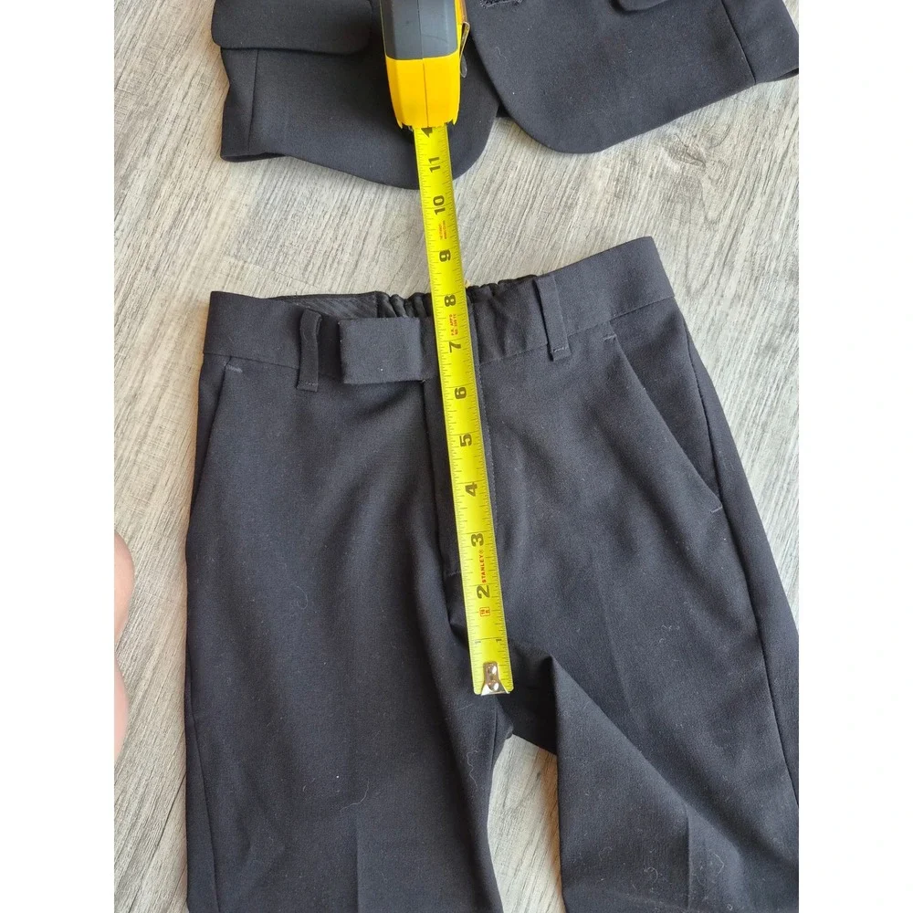 Calvin Klein Kids Boys Black 2 Piece Suit Set Blazer and Pants Size 4 Formal